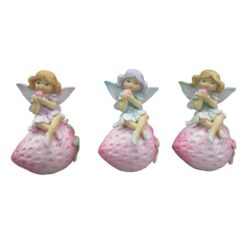 Sitting Fairy on Strawberry