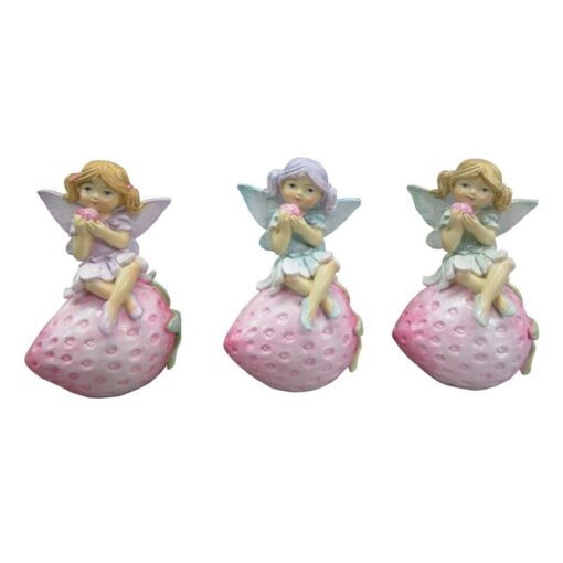 Sitting Fairy on Strawberry