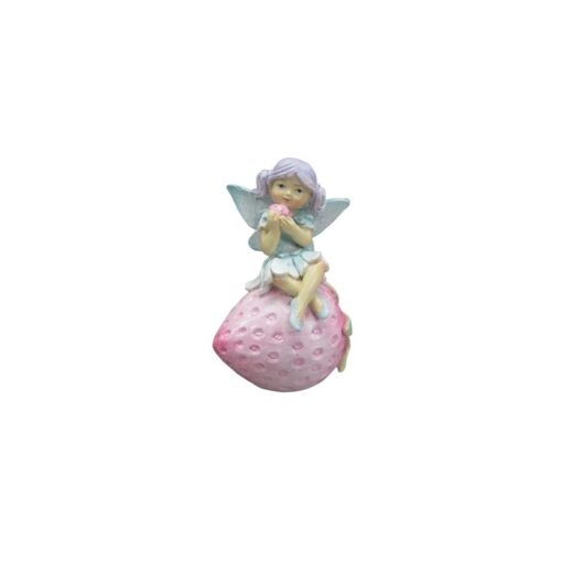 Sitting Fairy on Strawberry
