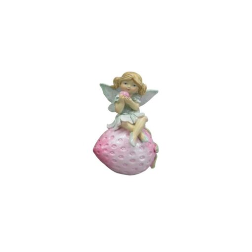 Sitting Fairy on Strawberry