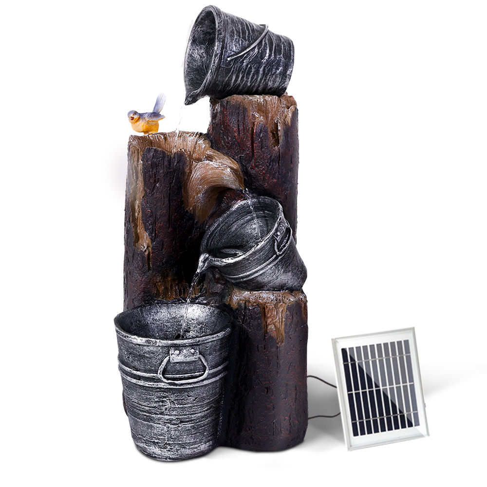 Solar 3-Tier Bucket w/Bird Water Feature – ONLINE ONLY!