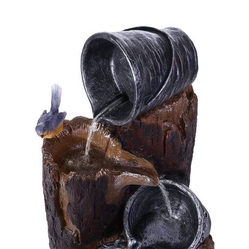 Solar 3-Tier Bucket w/Bird Water Feature - ONLINE ONLY!