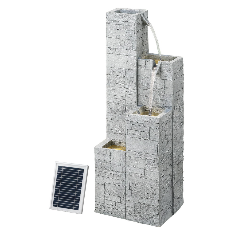 Solar 4-Tier Square Water Feature – ONLINE ONLY!