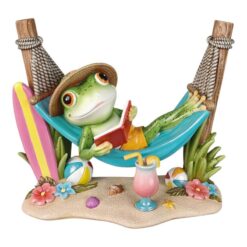 Beach Frog w/Hat in Hammock