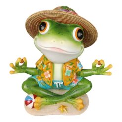 Beach Frog in Yoga Pose