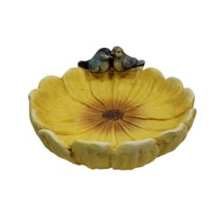 Garden Flower Bird Feeder w/Lover Birds