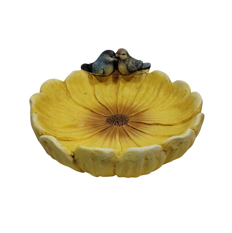 Garden Flower Bird Feeder w/Lover Birds