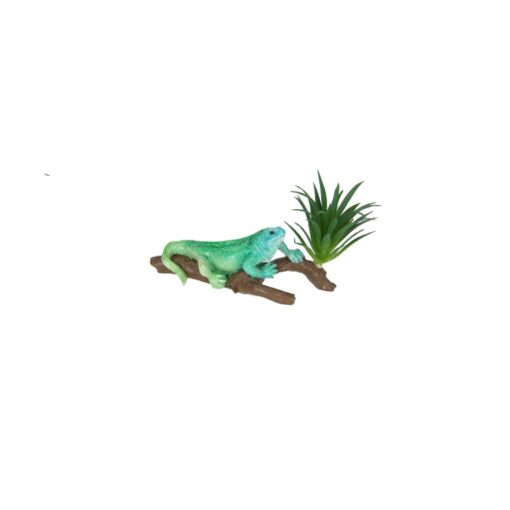 Lizard on Log w/Greenery