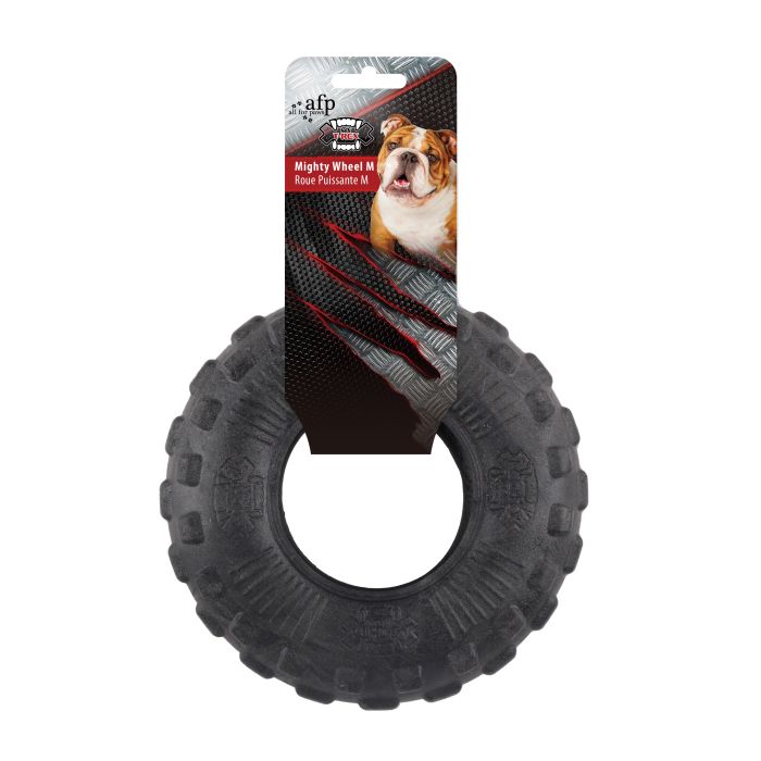 Mighty T-Rex Tyre Wheel Medium Dog Toy