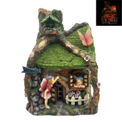 Solar Cottage w/Butterfly & Fairies