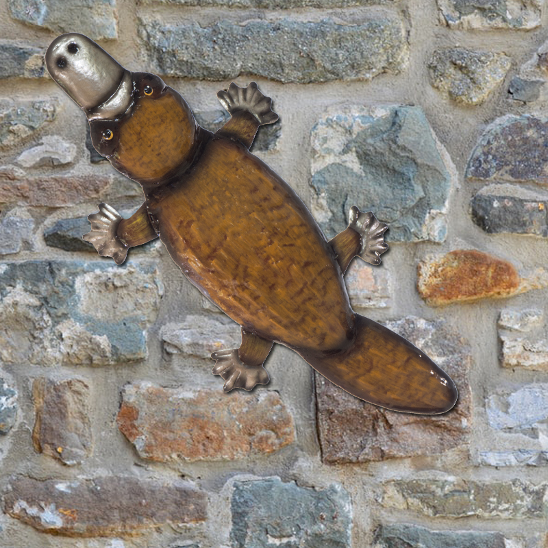 Aussie Platypus Metal Wall Art