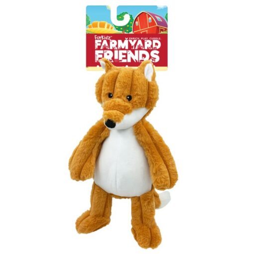 Furkidz Farmyard Friends Fox Dog Toy