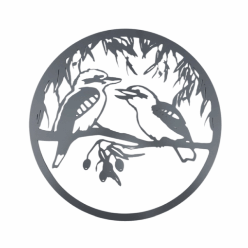 Kookaburra Metal Round Wall Art