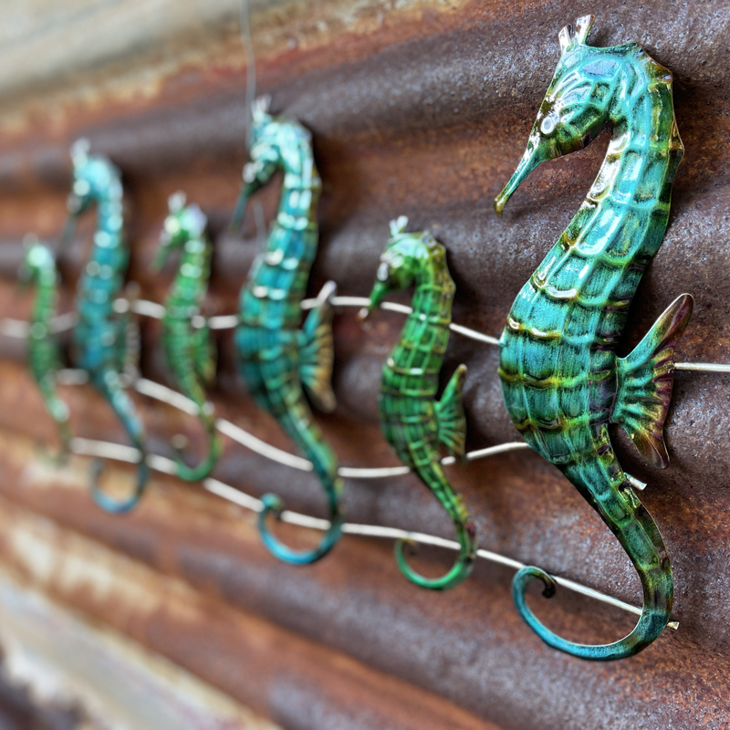 Seahorse Dancers Metal Wall Art