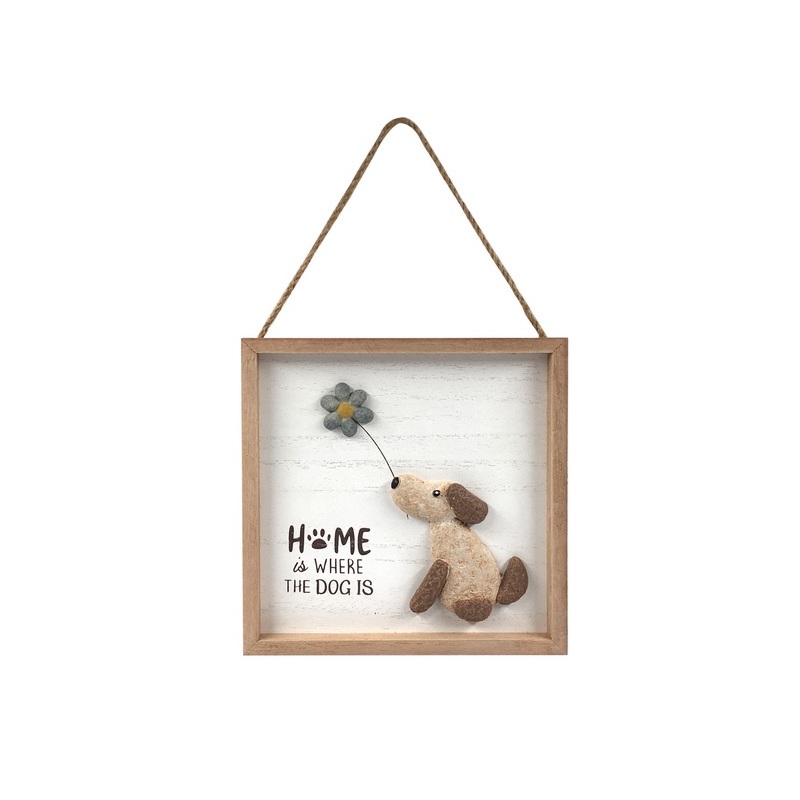 Hanging Home Plaque with Cat or Dog Design
