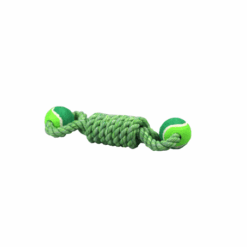 Teeth & Breath Double Ball 4 Ringer Rope Dog Toy